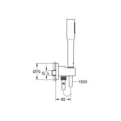Grohe Grohtherm Concealed Shower Set With Thermostatic Mixer, XXL 250 Head Shower And Hand Shower, Chrome (34727000-XXL2) -Bathroom Supplies Store 85744362 5