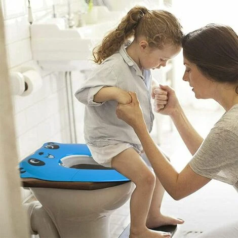 Blue Baby Foldable Toilet Reducer Child Seat Reducer Toilet Travel Folding Travel Potty Seat For Children Baby, BR-Vie 6 Blue Baby Foldable Toilet Reducer Child Seat Reducer Toilet Travel Folding Travel Potty Seat For Children Baby, BR-Vie - Image 4