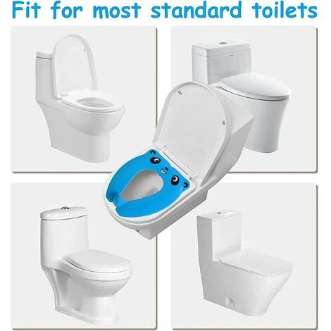 Blue Baby Foldable Toilet Reducer Child Seat Reducer Toilet Travel Folding Travel Potty Seat For Children Baby, BR-Vie 7 Blue Baby Foldable Toilet Reducer Child Seat Reducer Toilet Travel Folding Travel Potty Seat For Children Baby, BR-Vie - Image 5