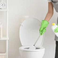 Relaxdays Set Of 20 Toilet Brush Heads, 12mm Threads, Bathroom Accessories, Hygienic Replacements, HxØ: 9x8 Cm, Black -Bathroom Supplies Store 86611018 3