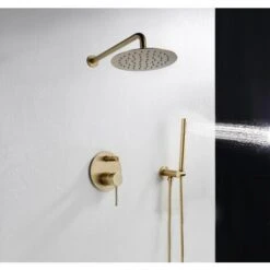 Concealed Shower Set Rea Lungo Gold + Box -Bathroom Supplies Store 87084318 5