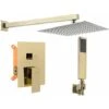 Concealed Shower Set Rea Fenix Gold + Box -Bathroom Supplies Store 87084470 1