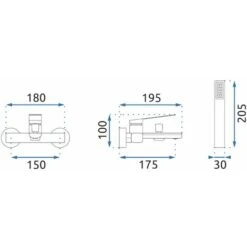 Bath Faucet Rea Creek Black -Bathroom Supplies Store 87084502 4