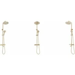 Thermostatic Shower Set Rea Lungo Gold -Bathroom Supplies Store 87084576 5