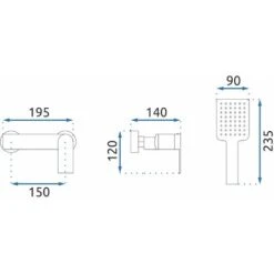 Shower Faucet Rea Storm Gold -Bathroom Supplies Store 87084729 5