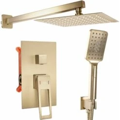 Concealed Shower Set Rea Parker Brush Gold + Box