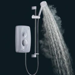 Mira Jump Electric Shower 8.5kW Modern Stylish White & Chrome