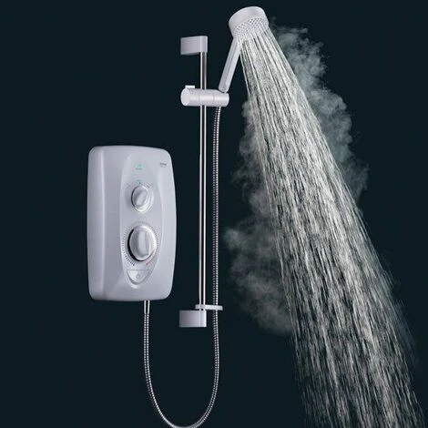Mira Jump Electric Shower 8.5kW Modern Stylish White & Chrome 3 Mira Jump Electric Shower 8.5kW Modern Stylish White & Chrome