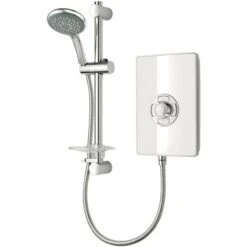 Triton Aspirante Electric Shower 8.5kW Modern White Gloss 5 Spray -Bathroom Supplies Store 8755463 4