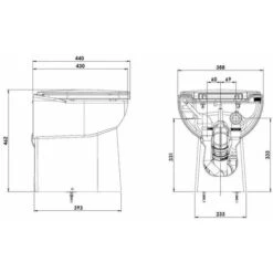 Saniflo Sanicompact Back To Wall Toilet Built-in Macerator Pump 11 Saniflo Sanicompact Back To Wall Toilet Built-in Macerator Pump -Bathroom Supplies Store 8755474 5