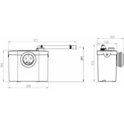 Saniflo UP Macerator Pump- 6001 11 Saniflo UP Macerator Pump- 6001 -Bathroom Supplies Store 8755475 5