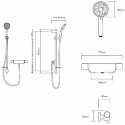 Aqualisa Midas 220 Exposed Mixer Shower - MD220S -Bathroom Supplies Store 8755896 5
