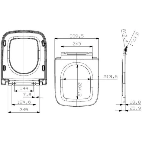 Amelie Comfort Height Toilet & Soft Close Seat 7 Amelie Comfort Height Toilet & Soft Close Seat - Image 5