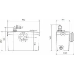 Saniflo Sanipro Up Macerator Pump - 6006 11 Saniflo Sanipro Up Macerator Pump - 6006 -Bathroom Supplies Store 8756019 5