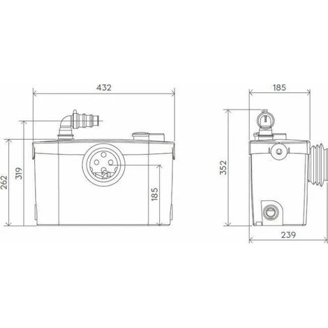 Saniflo Sanipro Up Macerator Pump - 6006 7 Saniflo Sanipro Up Macerator Pump - 6006 - Image 5