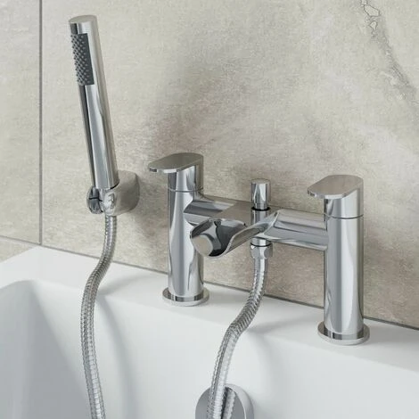 Architeckt Edsberg Bath Shower Mixer Waterfall Tap 3 Architeckt Edsberg Bath Shower Mixer Waterfall Tap