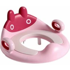 Children's Toilet Reducer, Baby Toilet Seat, Toddler Toilet Reducer With Cushion Grip And Back Trainer, Non-Slip Design, Round And Oval Toilets -Bathroom Supplies Store 87631765 5