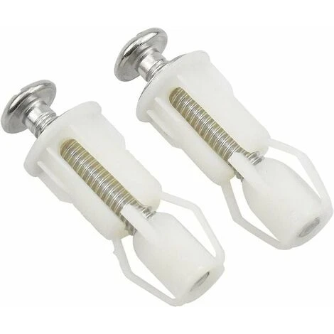 Toilet Seat Cover Screws Easy Install Toilet Seat Fixings, 2 Pieces 3 Toilet Seat Cover Screws Easy Install Toilet Seat Fixings, 2 Pieces