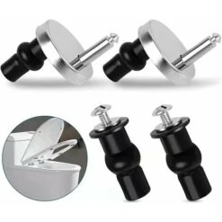 Pack Universal Toilet Seat Fixing Hinged Toilet Seat Cover Toilet Lid Fixings Toilet Seat Replacement Fixing For Toilet Seat Toilet Seat Fix -Bathroom Supplies Store 87645467 5