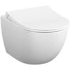 Vitra Sento SmoothFlush Rimless Toilet With Softclose Seat, White (7848-003-6147) -Bathroom Supplies Store 88002032 1