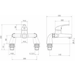 Essentials Bath Mixer Tap 11 Essentials Bath Mixer Tap -Bathroom Supplies Store 8883620 5