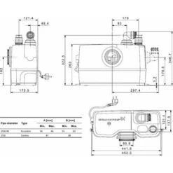 Grundfos Sololift2 WC-1 Macerator -Bathroom Supplies Store 8890765 3
