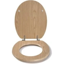 Croydex Flexi-Fix Geneva Top & Bottom Fix Toilet Seat, Oak Effect -Bathroom Supplies Store 8917712 4
