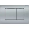 Geberit Delta30 Flush Plate For Dual Flush, Matt Chrome (115.137.46.1)