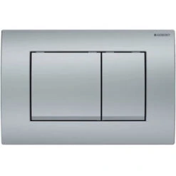 Geberit Delta30 Flush Plate For Dual Flush, Matt Chrome (115.137.46.1)