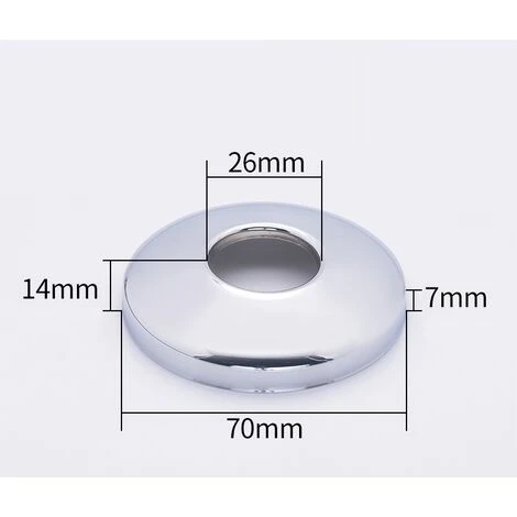 LITZEE 26mm Chrome Steel Clamp Vent Valve Hole Cover 14mm Size (10 Pieces) 3 LITZEE 26mm Chrome Steel Clamp Vent Valve Hole Cover 14mm Size (10 Pieces)