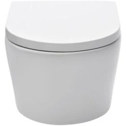 Geberit Toilet Set UP100 Support Frame + SAT Wall-hung Rimless Toilet And Invisible Fixings + Delta20 Matt Chrome Plate 10 Geberit Toilet Set UP100 Support Frame + SAT Wall-hung Rimless Toilet And Invisible Fixings + Delta20 Matt Chrome Plate -Bathroom Supplies Store 90588180 4