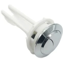 Toilet Flush Button, 2 Pack Toilet Flush Dual Button Replacement, Dual Flush Toilet Button, Button Toilet Flush Toilet Lid Lifter For Bathroom Toilet Repair (38mm White)