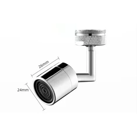Universal Splash Filter Faucet, 720° Swivel Faucet Aerator For Kitchen Bathroom B 4 Universal Splash Filter Faucet, 720° Swivel Faucet Aerator For Kitchen Bathroom B - Image 2