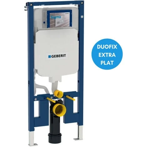 Geberit Duofix Set Extra-flat Support Frame 114 Cm UP720, Space-saving + Two-touch Flush Plate, White And Chrome (111.796.00.1-C) 4 Geberit Duofix Set Extra-flat Support Frame 114 Cm UP720, Space-saving + Two-touch Flush Plate, White And Chrome (111.796.00.1-C) - Image 2