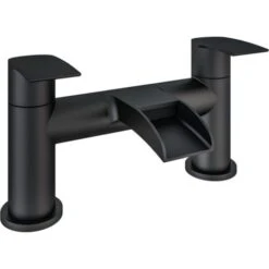 Aquarius Niagara Waterfall Bath Filler Tap Black AQ791018