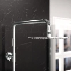 Modern Round Exposed Thermostatic Mixer Shower Set With Shower Head And Handheld -Bathroom Supplies Store 92061683 5