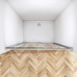 SKY Bathroom Sliding Shower Door Enclosure Cubicle 1500x1900mm 8mm NANO Glass + 1500x700mm Tray Waste Tree -Bathroom Supplies Store 92671761 4