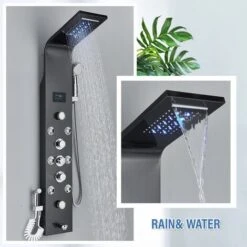 Panel Shower Column Multifunctional Shower System Massaging Nozzles Shower Panel Multifunctional Shower Tower Controlled By Separate Switching