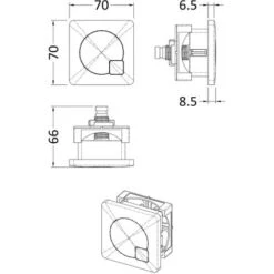 Rimless D Shape Back To Wall Toilet Pan With Soft Close Seat & Concealed Cistern Brushed Brass Plate Button -Bathroom Supplies Store 92871067 5