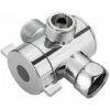 Bath Shower Head Arm Mounted Diverter Valve With 1/2 Inch 3 Way T-Adapter -Bathroom Supplies Store 93408083 1