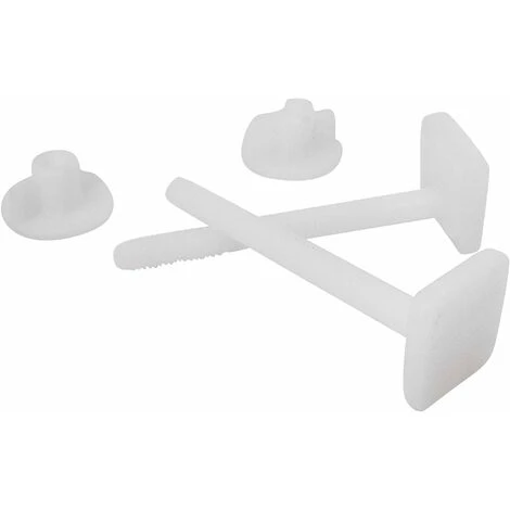 Toilet Seat Fixing With 2 Square Head Screws And 2 Nuts - Plast 3 Toilet Seat Fixing With 2 Square Head Screws And 2 Nuts - Plast