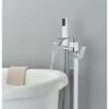 Robinet Baignoire Ilot Autoportante Mitigeur Baignoire Robinet Baignoire Îlot Bain Mélangeur Sur Pied Avec Douchette Chromé -Bathroom Supplies Store 93559417 1