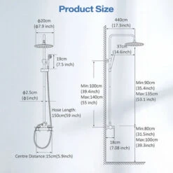 Colonne De Douche Laiton Rétro Système De Douche Réglable Ensemble De Douche Mural Set Kit De Douche En Mitigeur De Douche Pour Salle De Bain Set -Bathroom Supplies Store 93564264 5