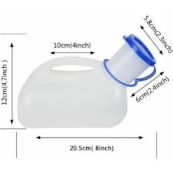 Unisex Car Urinal, Toliet Urinal For Men And Women, Pee Bedpans Bottles, With Lid And Funnel, Plastic Box For Car, Old Man, Child For Outdoor Camping -Bathroom Supplies Store 93873394 4