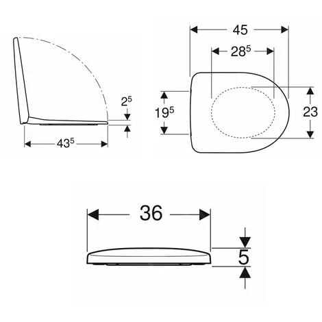 Geberit Selnova Softclose Seat, Duroplast, White (500.333.01.1) 4 Geberit Selnova Softclose Seat, Duroplast, White (500.333.01.1) - Image 2