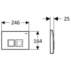 Geberit Toilet Set Duofix UP100 Support Frame + Livea Bello Rimless Toilet, Matt Grey + Softclose Seat + Matt Chrome Plate -Bathroom Supplies Store 94588058 5