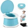 One Piece Infant Potty Training Potty Training Baby Kid Portable Folding Potty Training Kids Travel Toilet Learning Cleaning Kids Boys Girls Car Potty Training Indoor Outdoor Park Camping (Green) -Bathroom Supplies Store 95305547 1