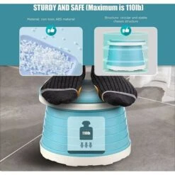 One Piece Infant Potty Training Potty Training Baby Kid Portable Folding Potty Training Kids Travel Toilet Learning Cleaning Kids Boys Girls Car Potty Training Indoor Outdoor Park Camping (Green) -Bathroom Supplies Store 95305547 4