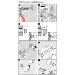 Wall Mounted Waterfall Bathtub Mixer Tap Bathtub Faucet Wall Mounted Waterfall Shower Head Hot And Cold Bathtub Faucet (Gold) -Bathroom Supplies Store 95708932 4