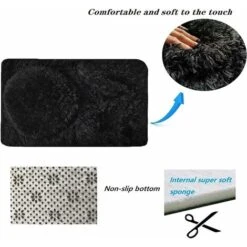 LITZEE Toilet Contour Mat Set Of 3 Soft Microfiber Bathroom Rugs Non-Slip PVC Flannel Studded Backing Bath Mat + Toilet Contour Mat + Lid Cover - Yellow -Bathroom Supplies Store 96302853 4